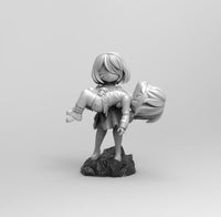 E580 - Chibi character design, The Niar auto character design statue, STL 3D model design print download files