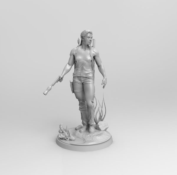 F531 - Games character design statue, Abby , STL 3D model design print download file