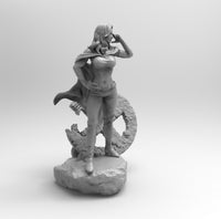 F434 - Marvel Character, Emma Frost design statue, STL 3D model design print download file