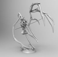 A183 - Legendary creature design, Sexy Succubus warrior with katana design, STL 3D model design print download files