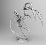 A183 - Legendary creature design, Sexy Succubus warrior with katana design, STL 3D model design print download files