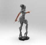 A675 - NSFW Character design, The cyber sexy girl with both metal blade arm, STL 3D model design print download files