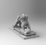 A195 - legendary creature fighting scene, Movie character design, STl 3D model design print download files