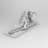 A195 - legendary creature fighting scene, Movie character design, STl 3D model design print download files