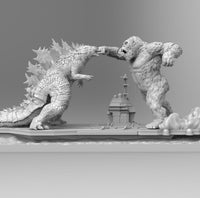 A195 - legendary creature fighting scene, Movie character design, STl 3D model design print download files