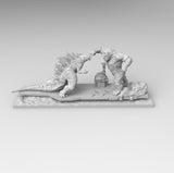 A195 - legendary creature fighting scene, Movie character design, STl 3D model design print download files