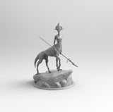 A164 - Legendary creature design, The centaur with spear, STL 3D model design print download file