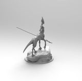 A164 - Legendary creature design, The centaur with spear, STL 3D model design print download file