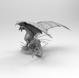 A168 - Legendary creature design, Robotic dragon, STL 3D model design print download files