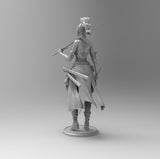 B177 - The Beauty female Sword master , STL 3D model design print download files