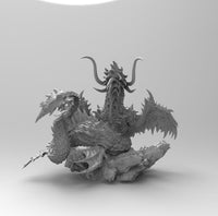 A196 - legendary creature design, The Water Dragon Leviathan, STL 3D model design print download file