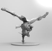 B181 - Games Character, Female Striker, Chun lee, STL 3D model design print download files