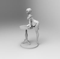 B422 - Anime character , Eva Rei Hot pose, STL 3D model design print download file