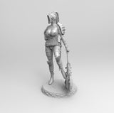 B450 - Games character design, Dead Live Racheal, STL 3D model design print download files