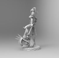 B450 - Games character design, Dead Live Racheal, STL 3D model design print download files