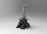 A266 - Games character design, The Hot waifu Bowsette statue, STL 3D model design print download file