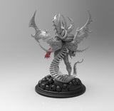 A757 - Demonic character design, The demon witch, STL 3D model design print download files