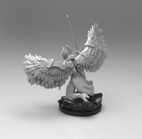 A744 - Character design statue, The Valkyrie female statue, STL 3D model design print download files