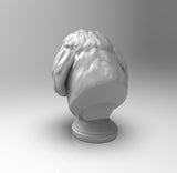 A755 - Dog bust statue, The Shi Tzu dog design, STL 3D model design print download files