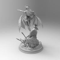 B442 - Games character design, Two sexy Demon bat lady, STL 3D model design print download files