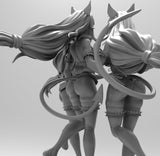 A727 - Character design, The Cerberus Female statue, STL 3D model design print download file