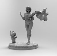 B175 - NSFW cartoon character design, Velma and scooby dog, STL 3D model design print download files