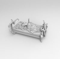 B174 - NSFW cartoon character design, Sleeping beauty ,STL 3D model design print download file