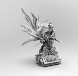 E041 - Comic character design, The Bat Samurai statue, STL 3D model design print download files