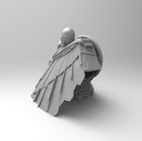 A681 - Comic character design, The Eagle jet guy bust, STL 3D model design print download file
