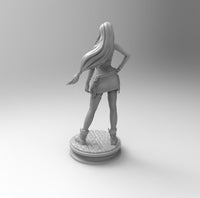 A440 - Games character design, Hot waifu tifa 003, STL 3D model design print download file