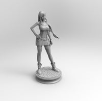 A440 - Games character design, Hot waifu tifa 003, STL 3D model design print download file