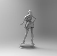 A440 - Games character design, Hot waifu tifa 003, STL 3D model design print download file