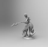 A202 - Creature design, Sea soldier with spear, STL 3D model design print download file