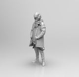 E066 - Cyber character design, The Cyborg Warrior statue, STl 3D model design print download files