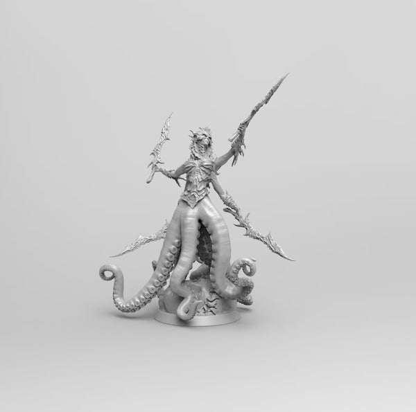 A203 -Creature design, Soldier Sea with sword, STL 3D model design print download file