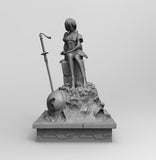 A022 - Games character diorama, The Nier 2b katana statue design, STL 3D model design print download files