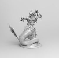 A207 - Creature design, Snake with whip, STL 3D model design print download file