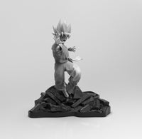 E045 - Anime character design, High five with wukong with yellow hair, STL 3D model design print download files