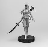 E037 - Games character design, The momiji with blade statue, STL 3D model design print download files