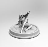 E080 - NSFW female character statue, hot and sexy female anime character design, STL 3D model design print download file