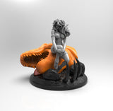 E293 - NSFW Comic character design, The Body nude Rougie with Dragon head, STL 3D model design print download files