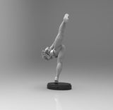 E004 - Games Character design, SF design statue, Chun Lie, STL 3D model design print download files