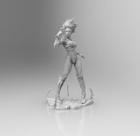 E008 - Demon Character design, Demon Blade female character statue, STL 3D model design print download files