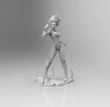 E008 - Demon Character design, Demon Blade female character statue, STL 3D model design print download files