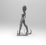 E008 - Demon Character design, Demon Blade female character statue, STL 3D model design print download files