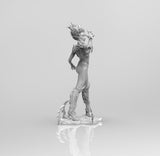 E008 - Demon Character design, Demon Blade female character statue, STL 3D model design print download files