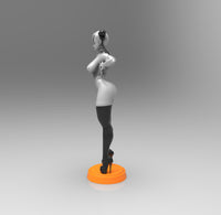 E091 - Games character design, Hot and sexy Chun lie statue, STL 3D model design print download files