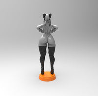 E091 - Games character design, Hot and sexy Chun lie statue, STL 3D model design print download files