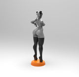 E091 - Games character design, Hot and sexy Chun lie statue, STL 3D model design print download files