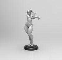 E092 - Games character design, Hot Chun lee with strong legs figure, STL 3D model design print download files